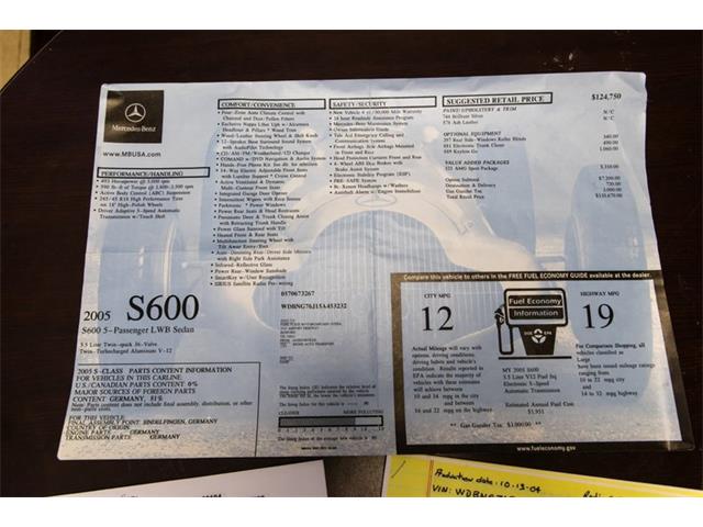 2005 Mercedes-Benz S600 (CC-2107158) for sale in Lebanon, Tennessee