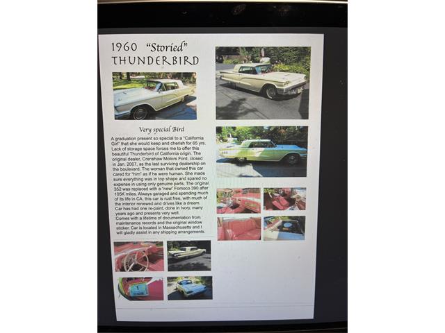 1960 Ford Thunderbird (CC-2107312) for sale in E. BROOKFIELD, Massachusetts