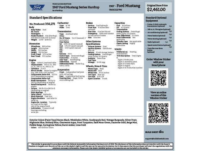1967 Ford Mustang (CC-2107482) for sale in Abilene, Texas