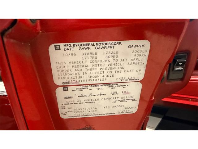 1987 Chevrolet Corvette (CC-2108017) for sale in Annandale, Minnesota