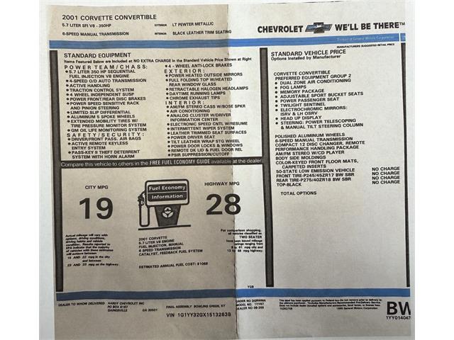 2001 Chevrolet Corvette (CC-2108031) for sale in Farmingdale, New York