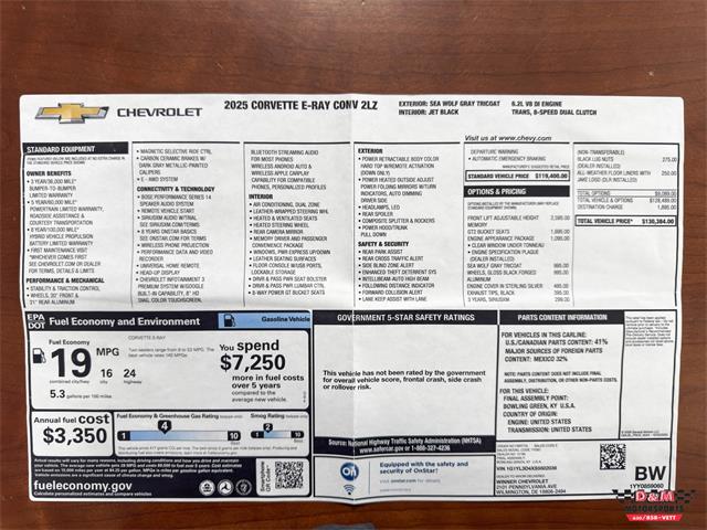 2025 Chevrolet Corvette (CC-2108161) for sale in Glen Ellyn, Illinois