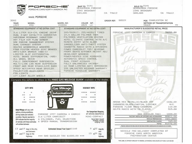 1997 Porsche 911 Carrera 4 Cabriolet (CC-2108210) for sale in St. Louis, Missouri