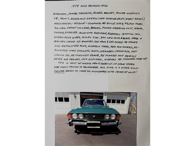 1973 Triumph Stag (CC-2108226) for sale in Phillipsburg , New Jersey