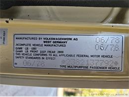 1978 Volkswagen Westfalia Camper (CC-2108284) for sale in Sonoma, California