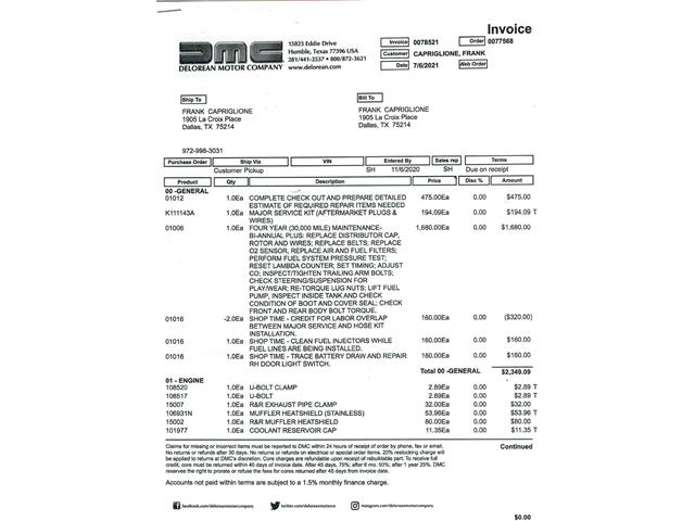 1981 DeLorean DMC-12 (CC-2108329) for sale in Beverly Hills, California