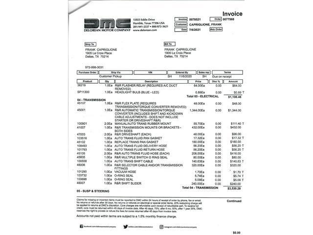 1981 DeLorean DMC-12 (CC-2108329) for sale in Beverly Hills, California