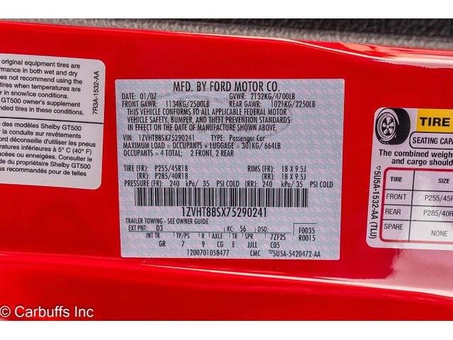 2007 Ford Shelby GT500  (CC-2108915) for sale in Concord, California
