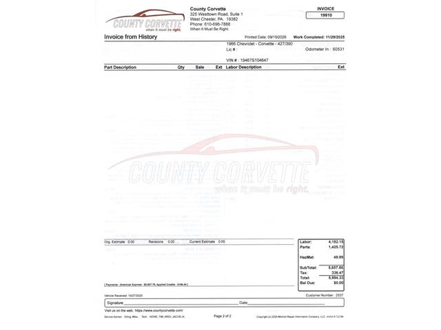 1966 Chevrolet Corvette (CC-2108942) for sale in West Chester, Pennsylvania