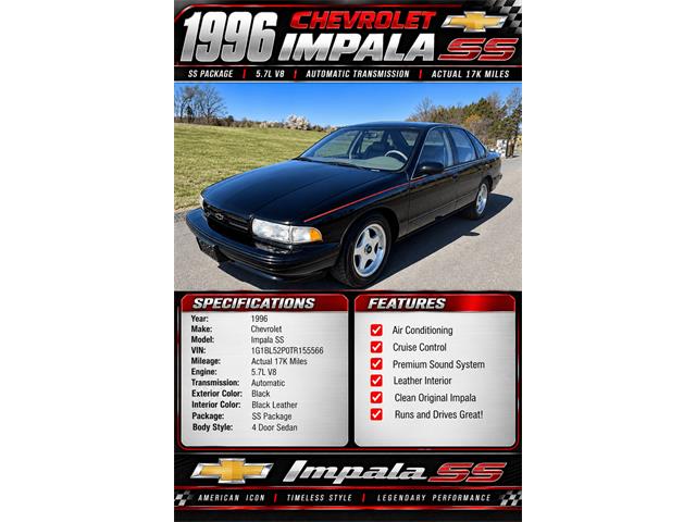 1996 Chevrolet Impala (CC-2109074) for sale in Greensboro, North Carolina