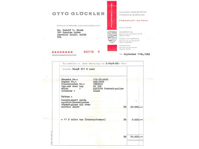 1969 Porsche 911S (CC-2109092) for sale in Costa Mesa, California