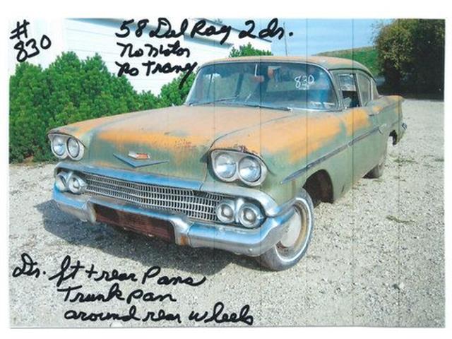 1958 Chevrolet Delray (CC-2109633) for sale in Cadillac, Michigan