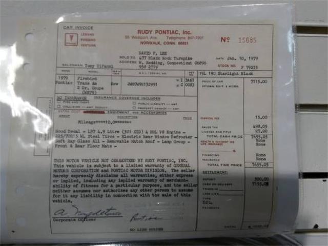 1979 Pontiac Firebird Trans Am (CC-2110135) for sale in Cadillac, Michigan
