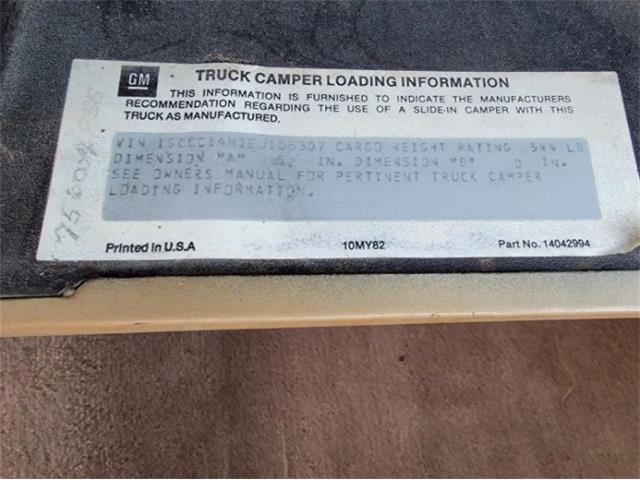 1984 Chevrolet C10 (CC-2111772) for sale in Cadillac, Michigan