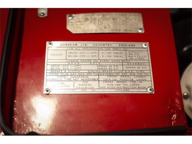 1967 Sunbeam Tiger (CC-2111773) for sale in Cadillac, Michigan