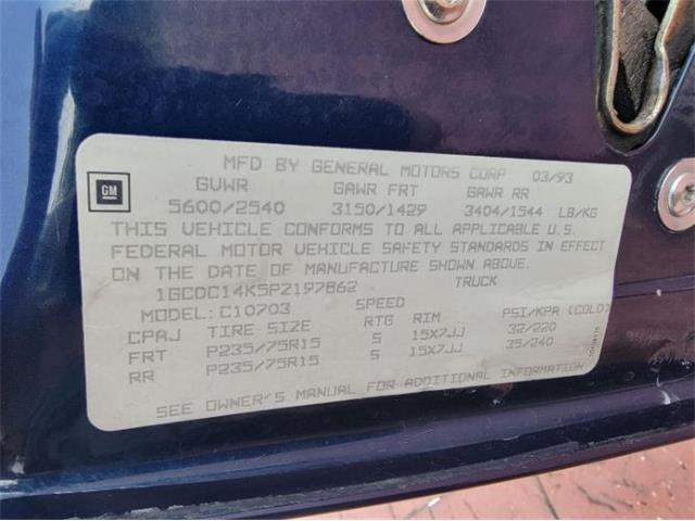 1993 Chevrolet C/K 1500 (CC-2111783) for sale in Cadillac, Michigan
