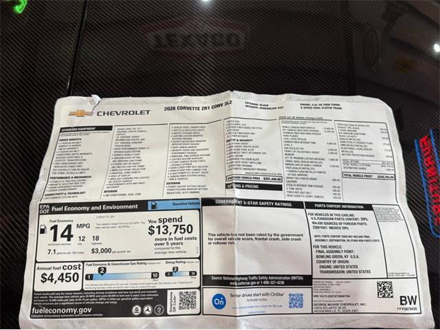 2026 Chevrolet Corvette (CC-2113216) for sale in Greensboro, North Carolina