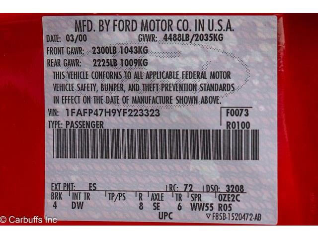 2000 Ford Mustang SVT Cobra (CC-2113766) for sale in Concord, California