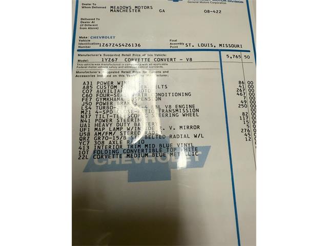 1974 Chevrolet Corvette (CC-2113982) for sale in Greensboro, North Carolina