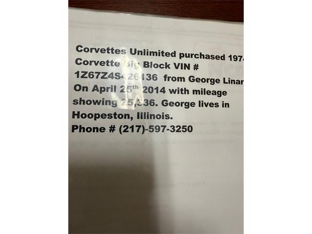 1974 Chevrolet Corvette (CC-2113982) for sale in Greensboro, North Carolina