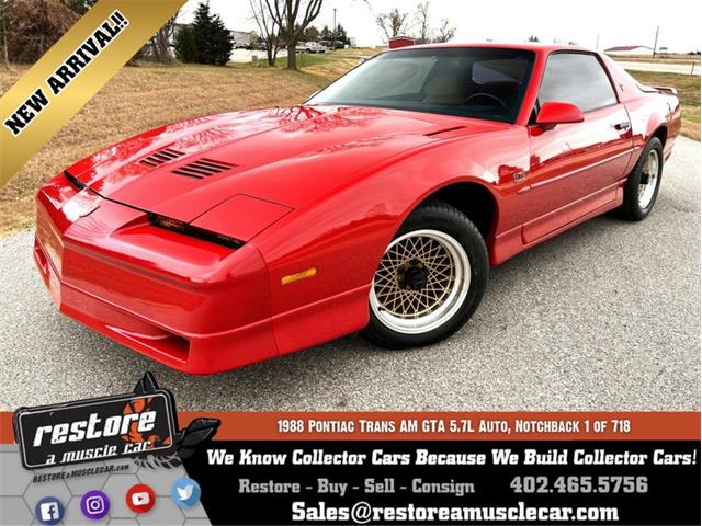 1988 Pontiac Firebird Trans Am on ClassicCars.com