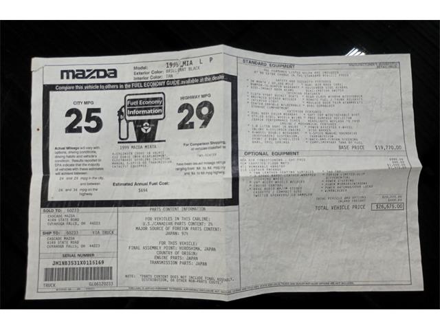 1999 Mazda MX-5 Miata (CC-2114212) for sale in Asheville, North Carolina