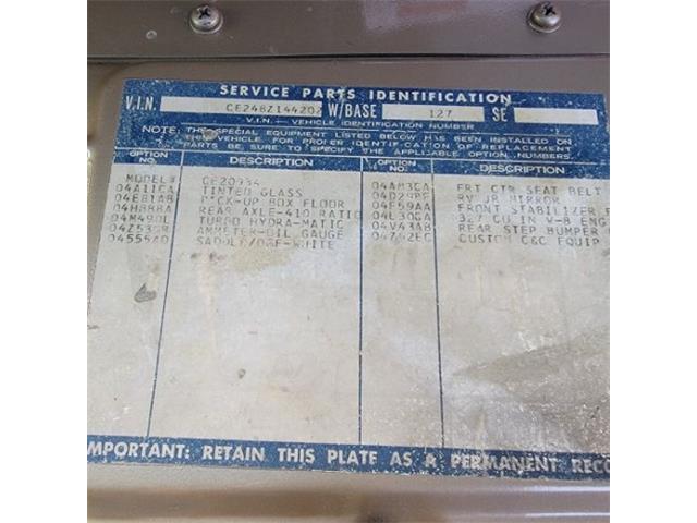 1968 Chevrolet C20 (CC-2114325) for sale in Cadillac, Michigan