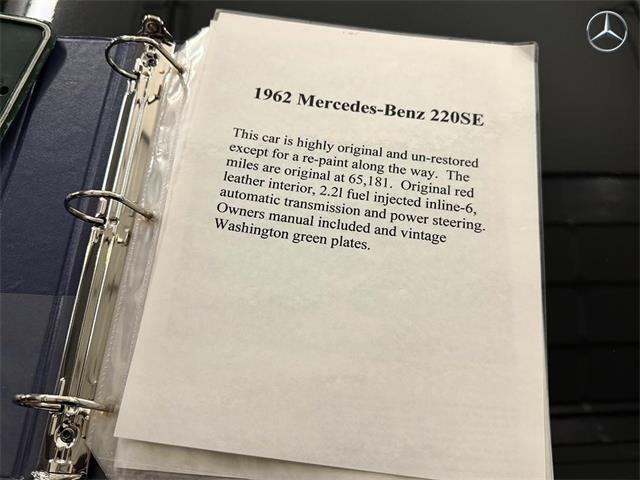 1962 Mercedes-Benz 220 (CC-2114681) for sale in Palm Desert , California
