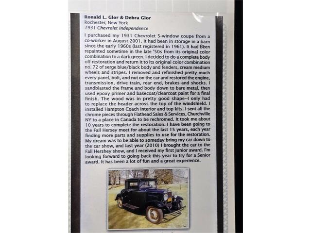 1931 Chevrolet AE Independence (CC-2114797) for sale in Hilton, New York