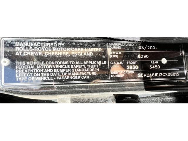 2002 Rolls-Royce Silver Seraph (CC-2115025) for sale in Auburn, California