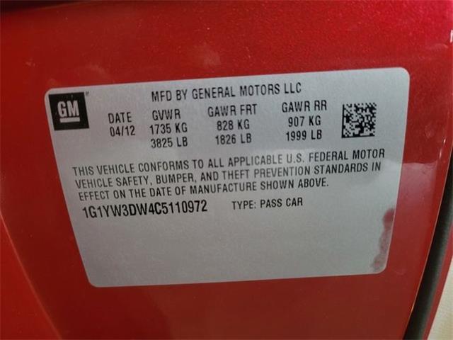 2012 Chevrolet Corvette (CC-2110517) for sale in Cadillac, Michigan