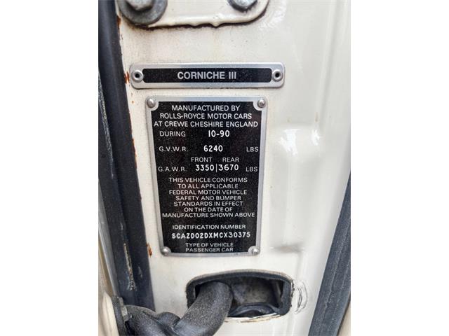 1991 Rolls-Royce Corniche (CC-2115557) for sale in Fort Lauderdale, Florida
