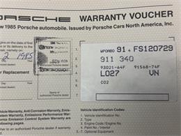 1985 Porsche 911 Carrera (CC-2115587) for sale in Elyria, Ohio