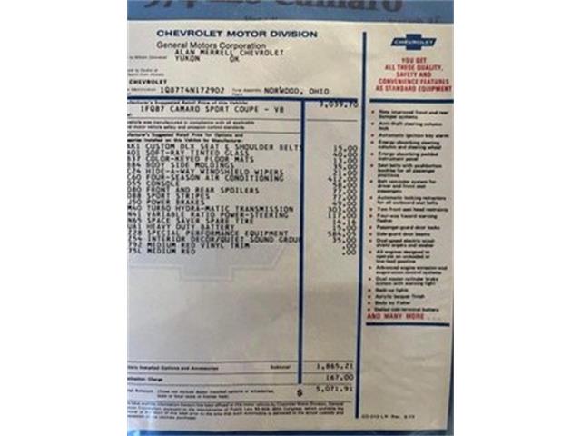 1974 Chevrolet Camaro Z28 (CC-2115714) for sale in Marietta, Georgia