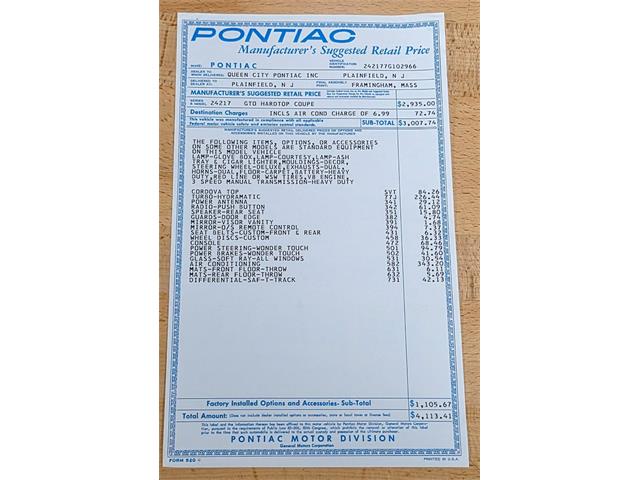 1967 Pontiac GTO (CC-2115716) for sale in Homer City, Pennsylvania