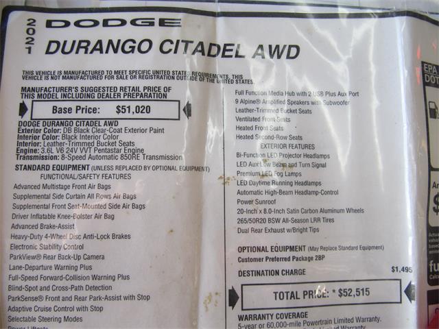 2021 Dodge Durango (CC-2116242) for sale in Omaha, Nebraska