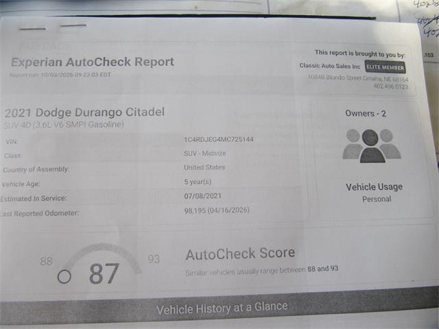 2021 Dodge Durango (CC-2116242) for sale in Omaha, Nebraska