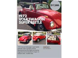 1972 Volkswagen Super Beetle (CC-2116248) for sale in Yellow springs, Ohio