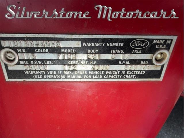 1966 Ford F100 (CC-2116368) for sale in North Andover, Massachusetts