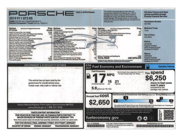2019 Porsche 911 GT2 RS (CC-2116372) for sale in Scotts Valley, California