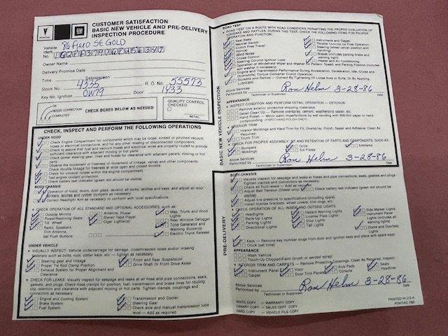 1986 Pontiac Fiero (CC-2116858) for sale in Greensboro, North Carolina