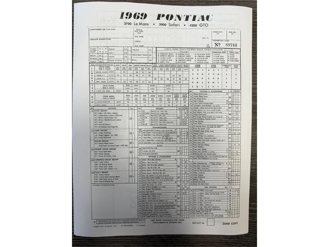 1969 Pontiac GTO (CC-2116898) for sale in Sarasota, Florida