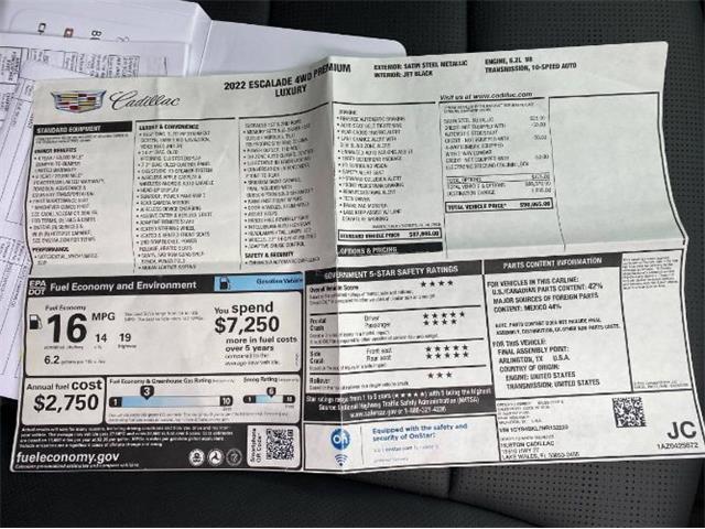 2022 Cadillac Escalade (CC-2110692) for sale in Cadillac, Michigan