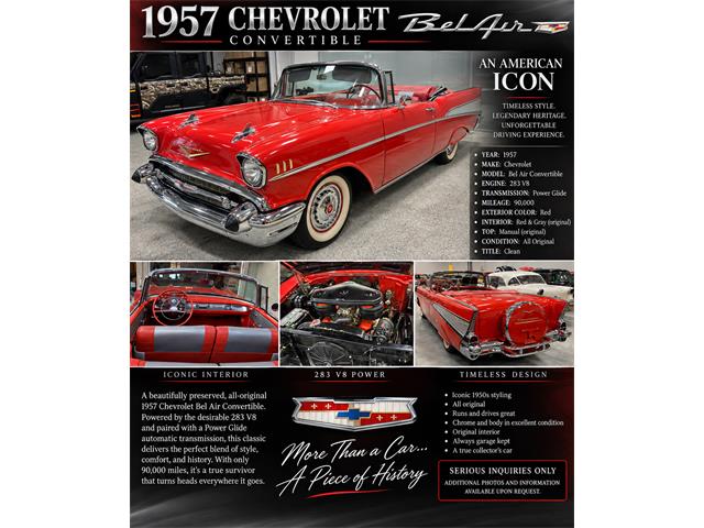 1957 Chevrolet Bel Air Convertible (CC-2117083) for sale in Las Vegas, Nevada