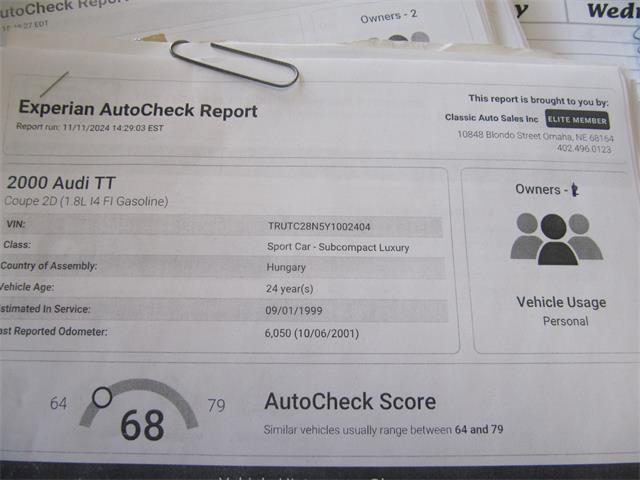 2000 Audi TT (CC-2117124) for sale in Omaha, Nebraska