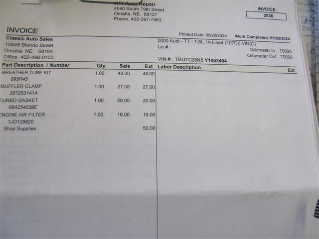 2000 Audi TT (CC-2117124) for sale in Omaha, Nebraska