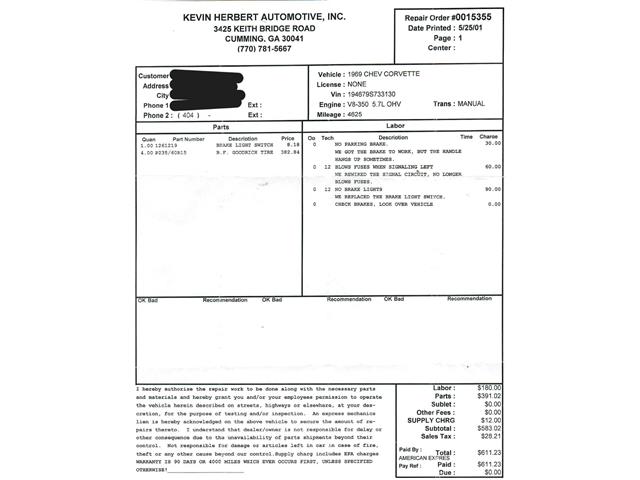 1969 Chevrolet Corvette (CC-2117457) for sale in Beverly Hills, California