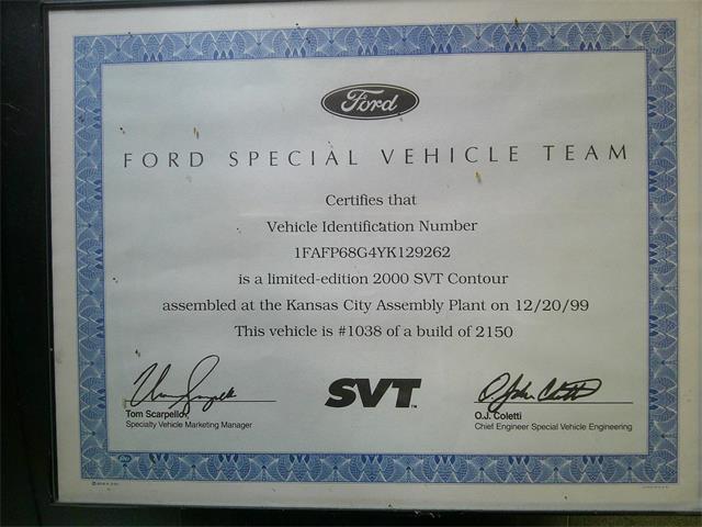 2000 Ford Contour (CC-2117699) for sale in EAST BEND, North Carolina