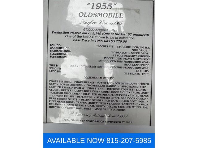 1955 Oldsmobile Starfire (CC-2118806) for sale in Joliet, Illinois