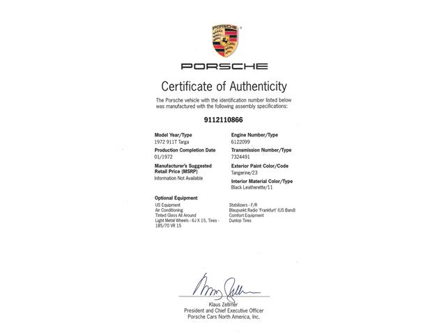 1972 Porsche 911T (CC-2119081) for sale in Costa Mesa, California